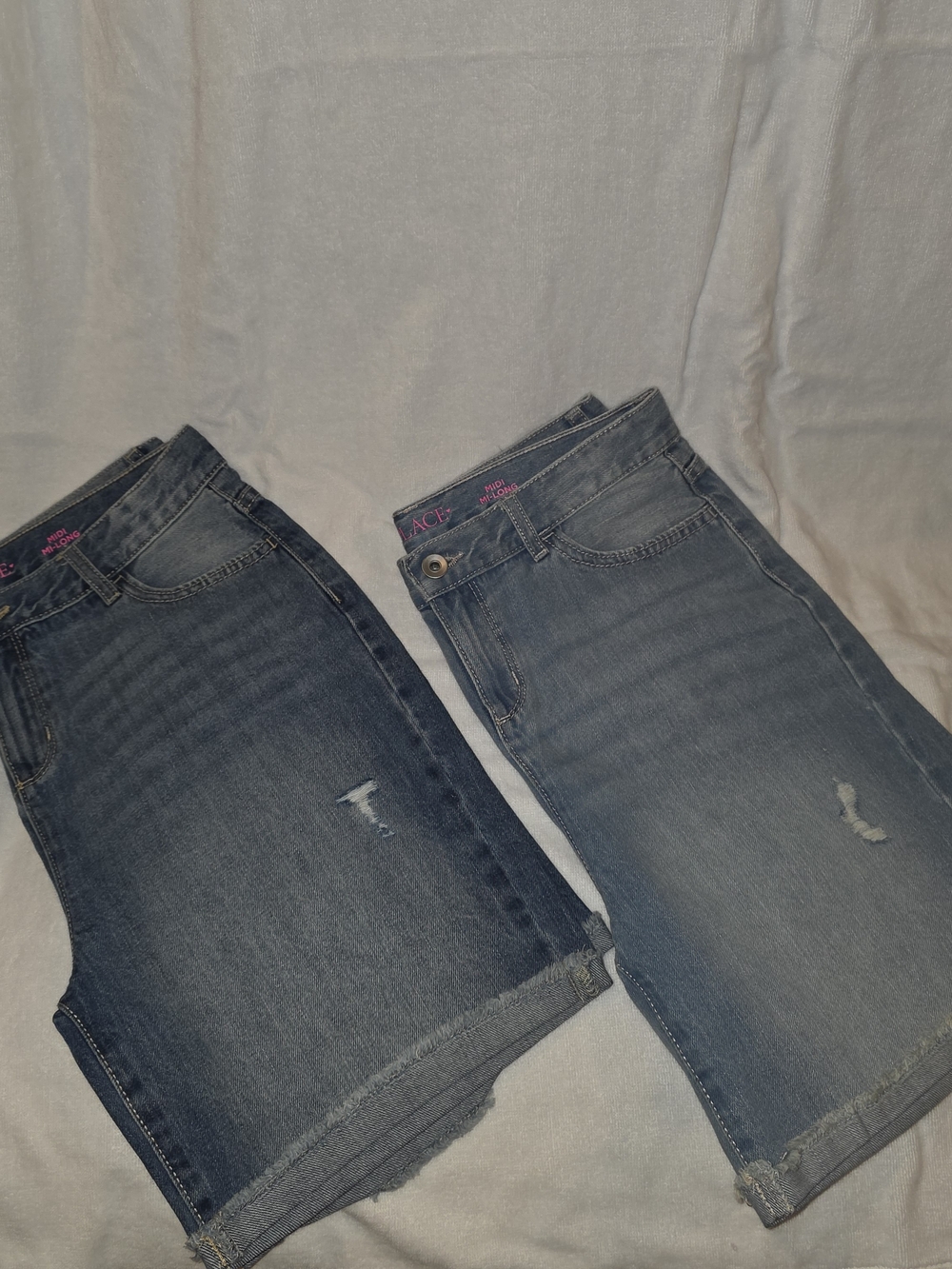 The Children's Place Blue Distressed Denim Shorts